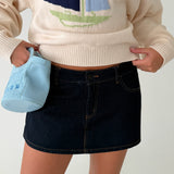 Lizzy Mini Skort - Dark Denim