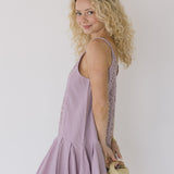 Cayli Drop Waist Dress - Lavender