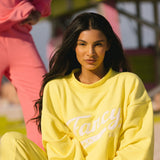 Fancy Oversized French Terry Mockneck - Sunlight Yellow