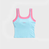 ComfortForm Double Layer Tank - Biscayne Blue / South Beach Pink