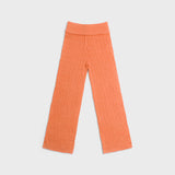 Foldover Knit Pant - Miami Mango
