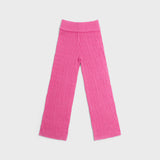 Foldover Knit Pant - South Beach Pink