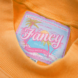 Fancy Oversized French Terry Mockneck - Miami Mango