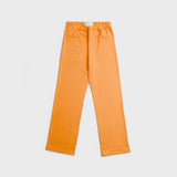 French Terry Straight Leg Drawstring Pants - Miami Mango