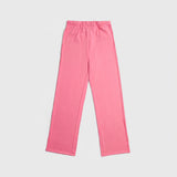 French Terry Straight Leg Drawstring Pants - South Beach Pink