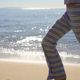 Fancy Relaxed Flow Pant - Malibu Blue Stripe