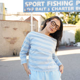 Fancy Fleece Lined Shorts - Ice Blue