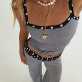 Tessa Polka Dot Set - Black/White