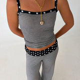 Tessa Polka Dot Set - Black/White