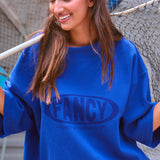 (PREORDER) Waffle Short Sleeve Mockneck - Cobalt Blue