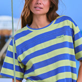 Essential Striped Oversized Tee - Mahi