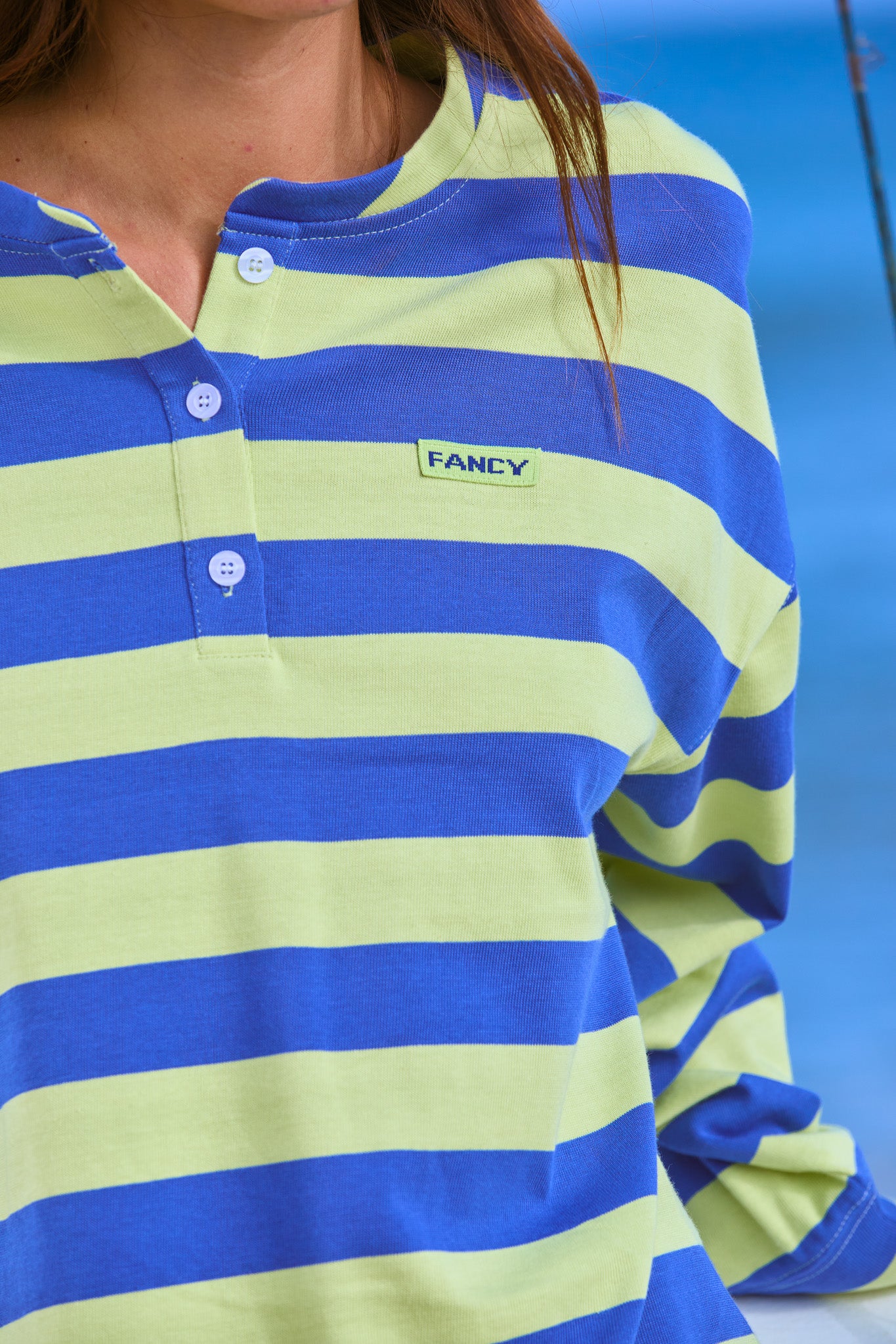 Essential Striped Button Long Sleeve - Mahi