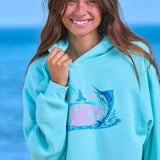 Tri Blend Hoodie - Teal