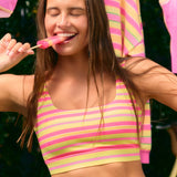 Flexion Classic Bra - Hot Pink/Yellow