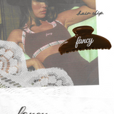 Fancy Claw Clip - Brown