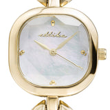 Metal Moderna Bracelet Watch in Gold: Mother of Pearl Dial with Gold