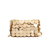 Gillie Leather Crossbody Bag - Gold