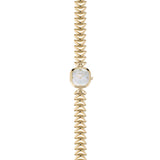 Metal Moderna Bracelet Watch in Gold: Mother of Pearl Dial with Gold