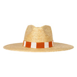 Orange and White Palm Hat