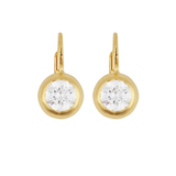 Hart Bezel Drop Earrings