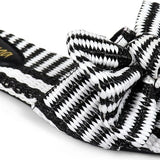 Claire Shinee Bow Sandals - Black