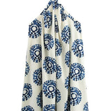 Renley Halter Neck Maxi Dress - White/Blue