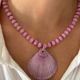 Purple Palm Necklace
