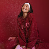 Fancy Fleece Wide Leg Sweatpants - Peppermint