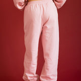 Fancy Fleece Cuffed Leg Sweatpants - Gumdrop