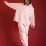 Fancy Fleece Cuffed Leg Sweatpants - Gumdrop