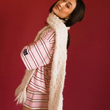 Fancy Button Shorts - Candy Cane Stripes