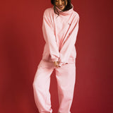 Fancy Fleece Cuffed Leg Sweatpants - Gumdrop