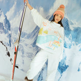 Fancy Fleece Cuffed Leg Sweatpants - Snow White