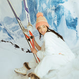 Fancy Fleece Cuffed Leg Sweatpants - Snow White