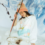 Fancy Fleece Cuffed Leg Sweatpants - Snow White