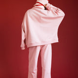 Fancy Fleece Wide Leg Sweatpants - Gumdrop