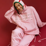 Fancy Fleece Wide Leg Sweatpants - Gumdrop