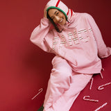 Fancy Fleece Wide Leg Sweatpants - Gumdrop