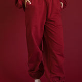 Fancy Fleece Cuffed Leg Sweatpants - Peppermint