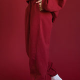 Fancy Fleece Cuffed Leg Sweatpants - Peppermint