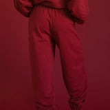 Fancy Fleece Cuffed Leg Sweatpants - Peppermint