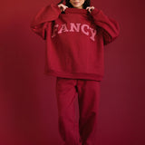 Fancy Fleece Cuffed Leg Sweatpants - Peppermint