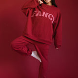 Fancy Fleece Cuffed Leg Sweatpants - Peppermint