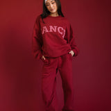 Fancy Fleece Cuffed Leg Sweatpants - Peppermint