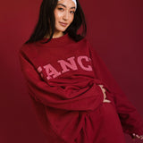 Fancy Fleece Wide Leg Sweatpants - Peppermint