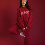 Fancy Fleece Cuffed Leg Sweatpants - Peppermint