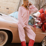 Fancy Pajama Set - Valentines Hearts