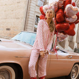 Fancy Pajama Set - Valentines Hearts