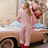 Fancy Pajama Set - Valentines Hearts