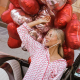 Fancy Pajama Set - Valentines Hearts